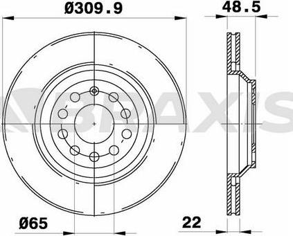 Braxis AE0531 - Спирачен диск vvparts.bg