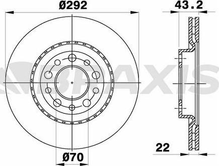 Braxis AE0575 - Спирачен диск vvparts.bg