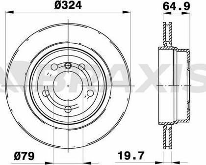 Braxis AE0695 - Спирачен диск vvparts.bg