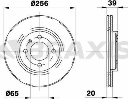 Braxis AE0041 - Спирачен диск vvparts.bg