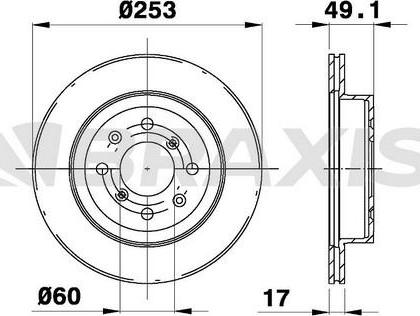 Braxis AE0087 - Спирачен диск vvparts.bg