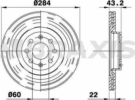 Braxis AE0079 - Спирачен диск vvparts.bg