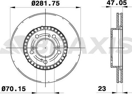 Braxis AE0193 - Спирачен диск vvparts.bg
