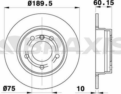 Braxis AE0146 - Спирачен диск vvparts.bg