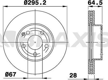 Triscan 36309A61351 - Спирачен диск vvparts.bg