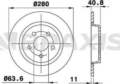 Braxis AE0162 - Спирачен диск vvparts.bg