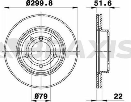 Braxis AE0110 - Спирачен диск vvparts.bg