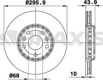 Braxis AE0138 - Спирачен диск vvparts.bg