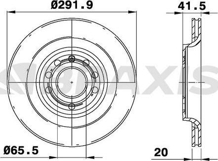 Braxis AE0368 - Спирачен диск vvparts.bg