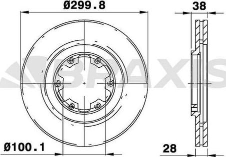 Braxis AE0330 - Спирачен диск vvparts.bg