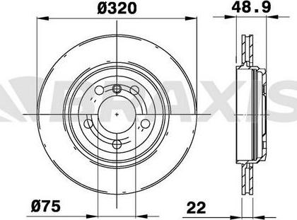 Braxis AE0338 - Спирачен диск vvparts.bg