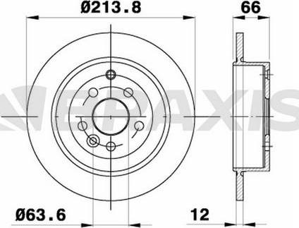 Braxis AE0371 - Спирачен диск vvparts.bg