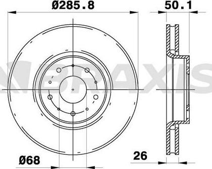 Braxis AE0250 - Спирачен диск vvparts.bg