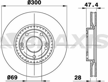 Braxis AE0274 - Спирачен диск vvparts.bg