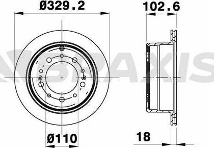 Braxis AE0783 - Спирачен диск vvparts.bg