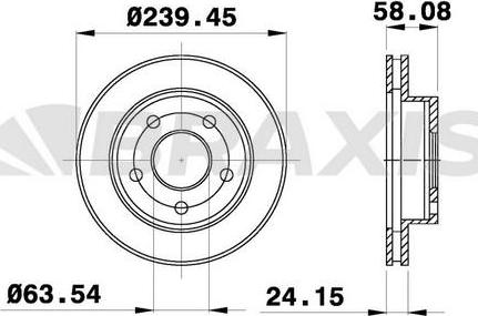Braxis AE0782 - Спирачен диск vvparts.bg