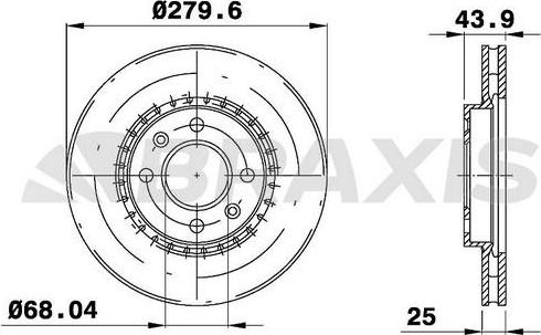 Braxis AE0731 - Спирачен диск vvparts.bg