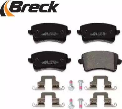 Breck 24606 00 704 10 - Комплект спирачно феродо, дискови спирачки vvparts.bg