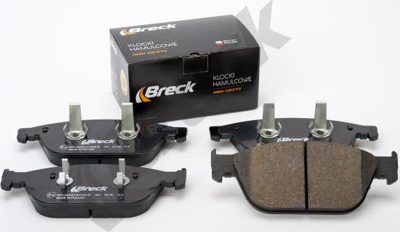 Breck 25160 00 551 00 - Комплект спирачно феродо, дискови спирачки vvparts.bg