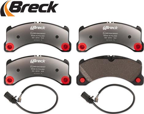 Breck 25701 00 553 00 - Комплект спирачно феродо, дискови спирачки vvparts.bg