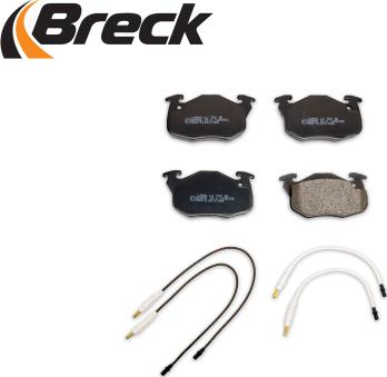 Breck 20906 00 702 10 - Комплект спирачно феродо, дискови спирачки vvparts.bg
