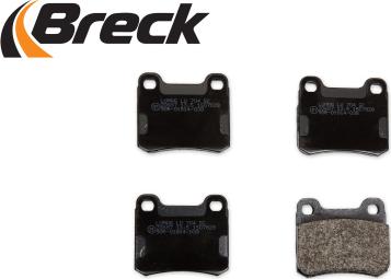 Breck 20687 00 704 00 - Комплект спирачно феродо, дискови спирачки vvparts.bg