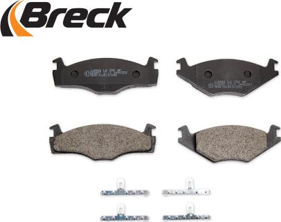 Breck 20887 10 702 00 - Комплект спирачно феродо, дискови спирачки vvparts.bg