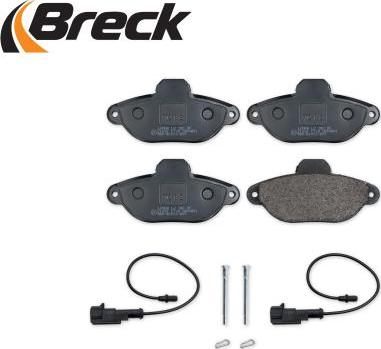 Breck 21436 00 702 10 - Комплект спирачно феродо, дискови спирачки vvparts.bg
