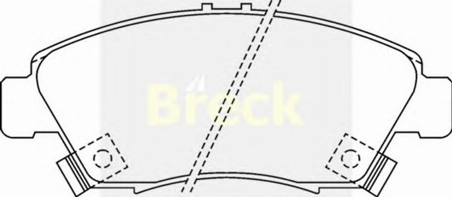 Breck 2169700C - Комплект спирачно феродо, дискови спирачки vvparts.bg