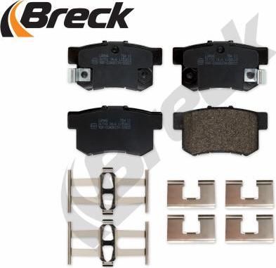 Breck 21720 00 704 00 - Комплект спирачно феродо, дискови спирачки vvparts.bg