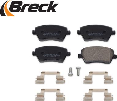 Breck 23973 00 702 00 - Комплект спирачно феродо, дискови спирачки vvparts.bg