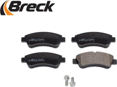 Breck 23599 00 701 00 - Комплект спирачно феродо, дискови спирачки vvparts.bg