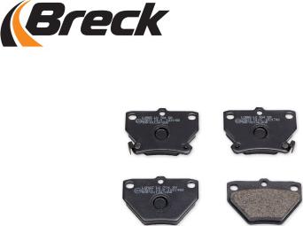 Breck 23521 00 704 10 - Комплект спирачно феродо, дискови спирачки vvparts.bg