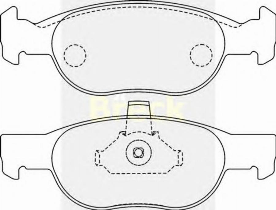 Breck 23181 00 - Комплект спирачно феродо, дискови спирачки vvparts.bg