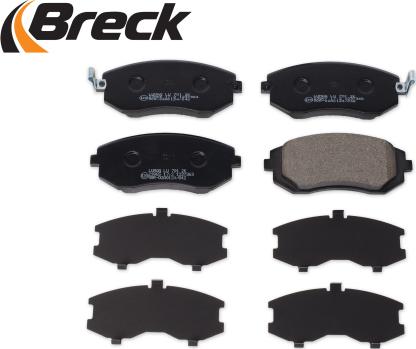 Breck 23865 00 701 00 - Комплект спирачно феродо, дискови спирачки vvparts.bg