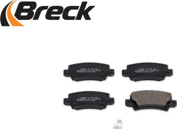 Breck 23816 00 704 10 - Комплект спирачно феродо, дискови спирачки vvparts.bg