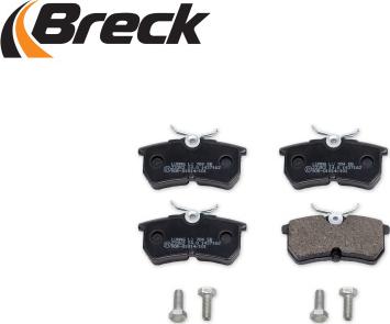 Breck 23353 00 704 00 - Комплект спирачно феродо, дискови спирачки vvparts.bg