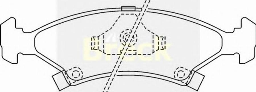 Breck 2338400C - Комплект спирачно феродо, дискови спирачки vvparts.bg