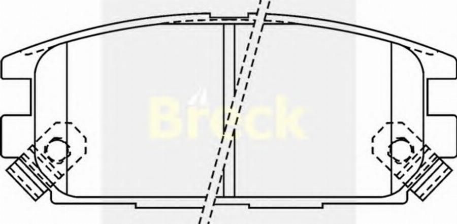 Breck 23373 00 C - Комплект спирачно феродо, дискови спирачки vvparts.bg