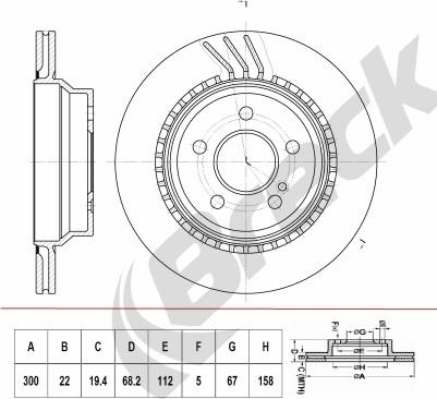 Triscan 1115-09A35811 - Спирачен диск vvparts.bg