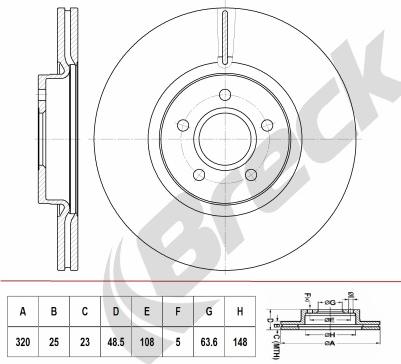 Breck BR 417 VA100 - Спирачен диск vvparts.bg