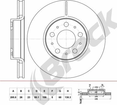 BENDIX 520953 - Спирачен диск vvparts.bg