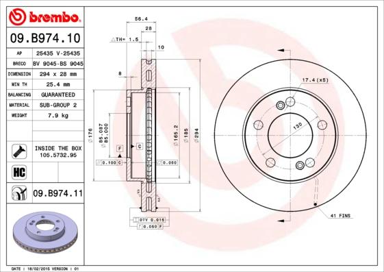 Breco BS 9045 - Спирачен диск vvparts.bg
