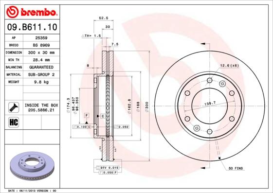 Breco BS 8969 - Спирачен диск vvparts.bg
