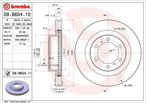 Breco BS 8983 - Спирачен диск vvparts.bg