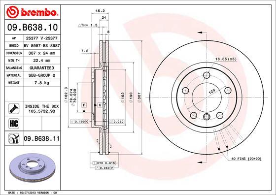 Breco BV 8987 - Спирачен диск vvparts.bg