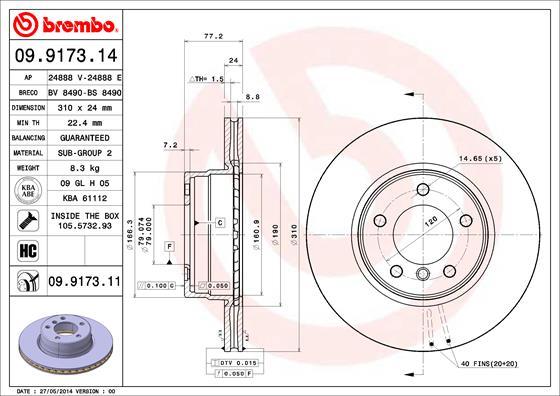 Breco BS 8490 - Спирачен диск vvparts.bg