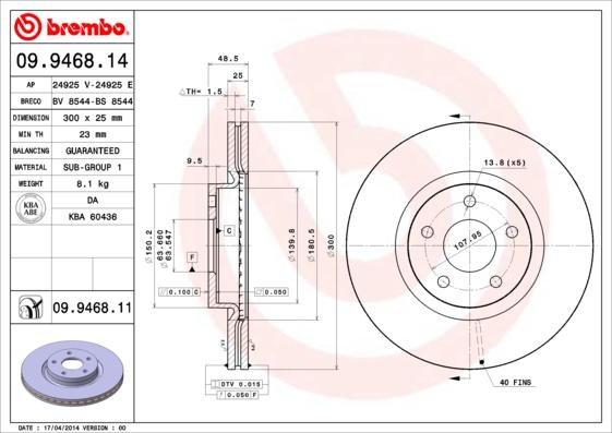 Breco BS 8544 - Спирачен диск vvparts.bg