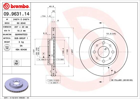 Breco BS 8540 - Спирачен диск vvparts.bg