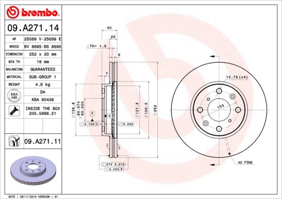 Breco BS 8695 - Спирачен диск vvparts.bg